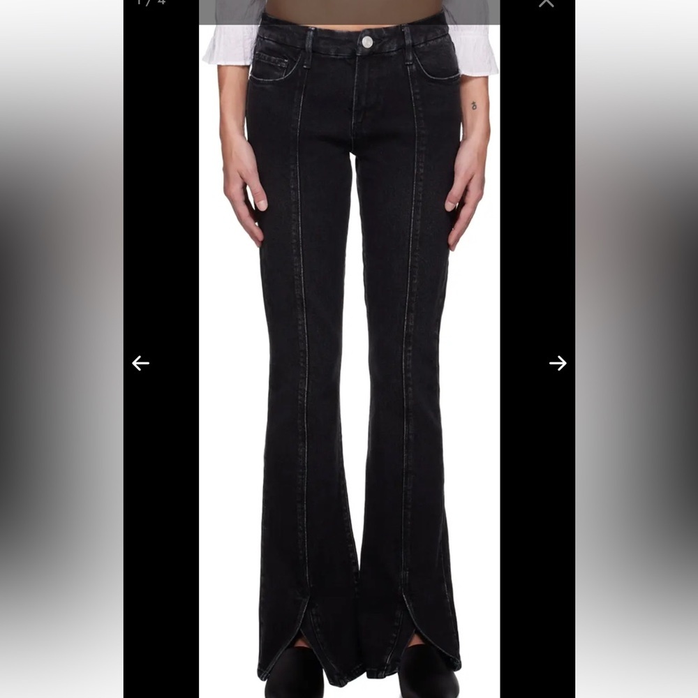 Like New Frame Le Mini Boot Split Bottom Jeans Sz… - image 1
